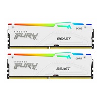 KINGSTON DIMM DDR5 32GB (Kit of 2) 6800MT/s CL34 Non-ECC FURY Beast RGB EXPO, Bílá