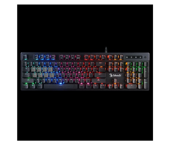A4tech Bloody Klávesnice B500N, herní klávesnice, mechanická, drátová, Mecha-Like Switch, CZ/SK, Černá