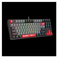 A4tech Bloody Klávesnice S87, herní klávesnice, mechanická, drátová, Red Switch, CZ/SK, Černá