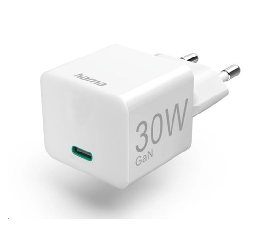 Hama rychlá USB nabíječka GaN, USB-C PD/QC 30 W