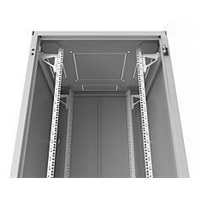 Solarix Rozvaděč LC-50 45U, 800x800 RAL 7035, skleněné dveře, 1-bodový zámek