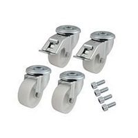 Solarix Kolečka otočná pod stojanový rozvaděč, nosnost 600 kg, set 4 kusů, KOL-HD600