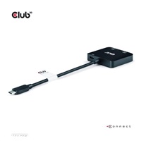 Club3D Video hub MST USB-C na 2xHDMI + USB-C PD 3.0, 4K60Hz