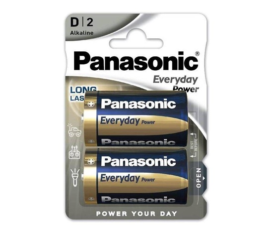 Panasonic Alkalická baterie LR20EPS/2BP Everyday Power (Blistr 2 ks)