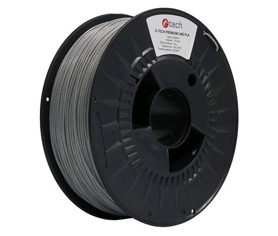 C-TECH Tisková struna (filament) PREMIUM LINE, PLA, mramor, 1,75mm, 1kg