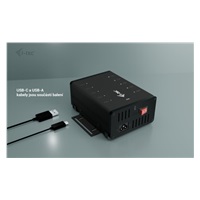 i-tec USB-C/USB-A Metal Charging + data HUB, 15W per port, 10x USB-C