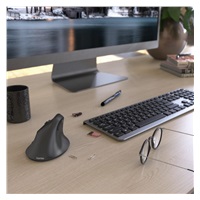 BAZAR-Hama vertikální ergonomická bezdrátová myš EMW-500L, pro leváky, černá - Poškozený obal (komplet )