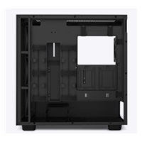NZXT skříň H7 Flow RGB edition / ATX / 3x 140 mm fan / USB-C / 2x USB / prosklená bočnice / mesh panel / RGB / černá
