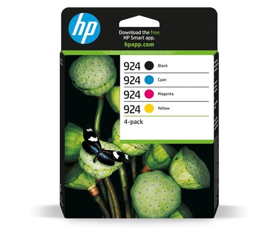 HP 924 CMYK Original Ink Cartridge 4-Pack