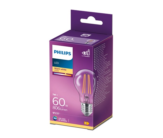 PHILIPS žárovka LED classic 60W A60 E27WWCLND 1PF/SRT4