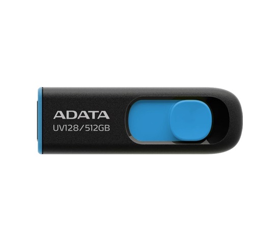 ADATA Flash Disk 512GB UV128, USB 3.2, černo-modrá