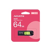 ADATA Flash Disk 64GB UC300, USB-C 3.2, černo-zelená