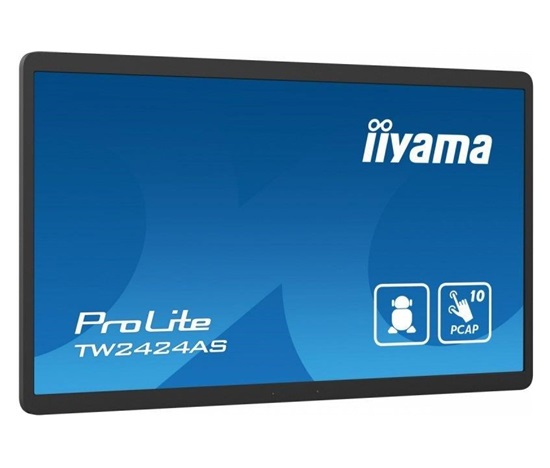 iiyama ProLite TW2424AS-B1, Projected Capacitive, 10 TP, Full HD, USB, USB-C, Ethernet, Android, black