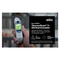 Braun ThermoScan 7 plus IRT6525WE bezkontaktní teploměr, ušní, displej, noční režim, paměť pro 9 měření