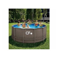 CF FRAME nadzemní bazén rámové konstrukce - 366 x 132 cm, ratan
