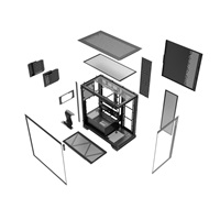 ADATA XPG case INVADER X Mid-Tower, bez zdroje, bez ventilátorů, Černá