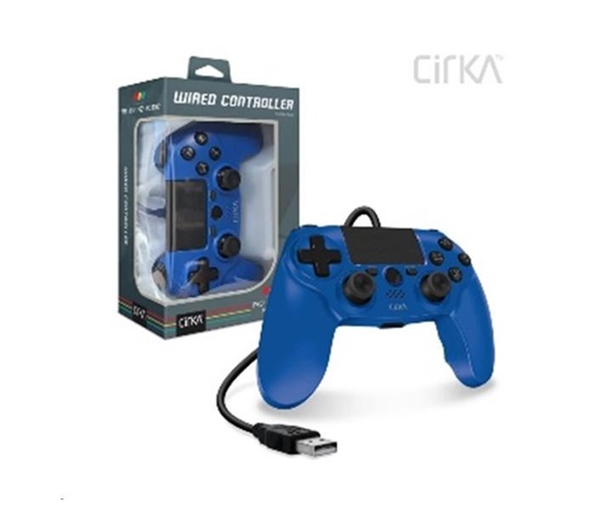 Cirka NuForce Wired Game Controller for PS4/PC/Mac (Blue)