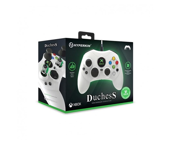 Hyperkin Duchess Wired Controller for Xbox Series|One/Win 11|10 (White) Licensed by Xbox