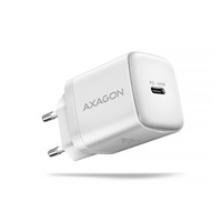 AXAGON ACU-PD30W, ładowarka sieciowa Sil 30W, 1x port USB-C, PD3.0/PPS/QC4+/SFC/AFC/Apple, biała