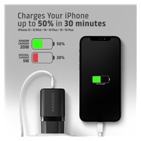AXAGON ACU-PD20, ładowarka sieciowa 20W, 1x port USB-C, PD3.0/PPS/QC4+/AFC/Apple, czarna