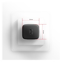 AXAGON ACU-PD20, ładowarka sieciowa 20W, 1x port USB-C, PD3.0/PPS/QC4+/AFC/Apple, czarna