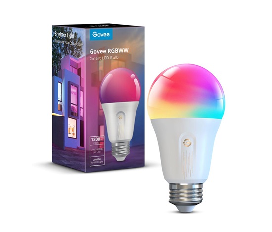 Govee Smart žárovka RGBWW 12W-85W 1200lm E27 Long Life