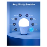 Govee Smart žárovka RGBWW 9W-60W 800lm E27 Long Life