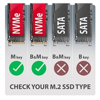 AXAGON EEM2-20G, USB-C 20Gbps - M.2 NVMe SSD metalowy ARMORED box