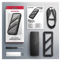 AXAGON EEM2-20G, USB-C 20Gbps - M.2 NVMe SSD metalowy ARMORED box