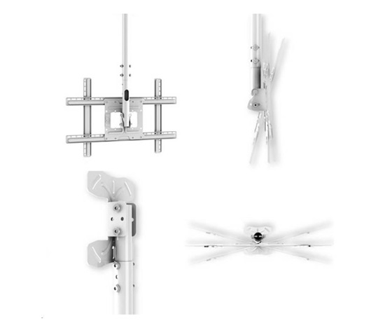 Držák Tv na strop Fiber Mounts T750 -  černý