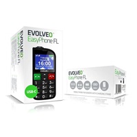 EVOLVEO Mobilní telefon pro seniory s nabíjecím stojánkem EasyPhone FL, černá