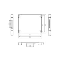 LEXI-Net podstavec s filtrem pro stojanový rozvaděč 800x1000, šedý