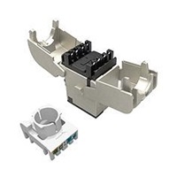 Solarix Samořezný keystone CAT6A STP SXKJ-10G-STP-RAL-SA, RAL FIT moduly, GROUND LOCK, Component Level a 4PPoE