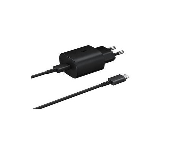 Samsung síťová nabíječka EP-TA800EBE + kabel EP-DG980BBE USB-C, 25W, černá, (bulk)