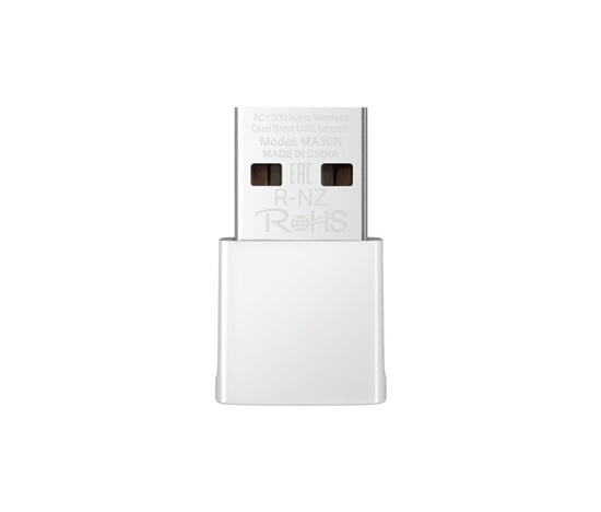 MERCUSYS MA30N WiFi5 USB nano adapter (AC1300,2,4GHz/5GHz,USB2.0)