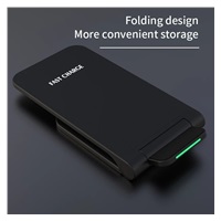 1stCOOL bezdrátová QI nabíječka H18, skládací stojánek, USB-C, černá