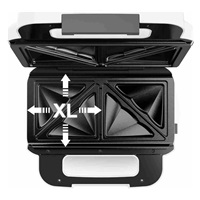 Tefal SW701110 Snack XL sendvičovač, 850 W, vyměnitelné plotny, uložení šňůry, kontrolka provozu