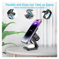 1stCOOL bezdrátová skládací QI nabíječka 3v1, MagSafe, USB-C, bílá