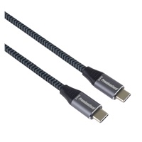 PREMIUMCORD USB-C kabel (USB 3.2 Gen2x2, 5A, 100W, 20Gbit/s) 3m, Šedá