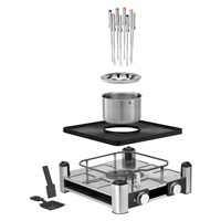 WMF Lumero Gourmet Station 3v1 raclette gril, 1800 W, fondue, nastavitelný termostat