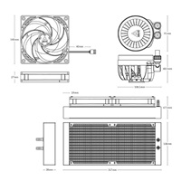 ARCTIC Vodní chladič Liquid Freezer III 280, 2x140mm, AM5, LGA1851, černá