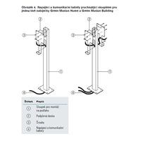 Eaton Stojan pro montáž nabíjecí stanice na podlahu, pro 1 nabíjecí stanici GMB nebo GMH