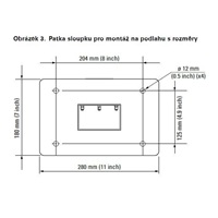 Eaton Stojan pro montáž nabíjecí stanice na podlahu, pro 2 nabíjecí stanice GMB nebo GMH