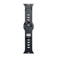 3mk Silicone Watch Strap pro Apple 42/44/45/49 mm Black