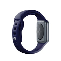 3mk Silicone Watch Strap pro Apple 42/44/45/49 mm Ocean Blue