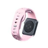 3mk Silicone Watch Strap pro Apple 42/44/45/49 mm Powder Pink