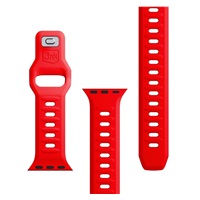 3mk Silicone Watch Strap pro Apple 42/44/45/49 mm Red