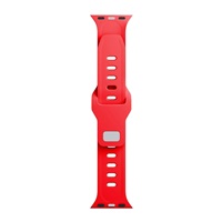 3mk Silicone Watch Strap pro Apple 42/44/45/49 mm Red
