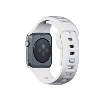3mk Silicone Watch Strap pro Apple 42/44/45/49 mm White