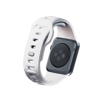 3mk Silicone Watch Strap pro Apple 42/44/45/49 mm White